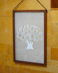 Aamr Fabric Art in Wood