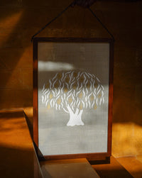 Aamr Fabric Art in Wood