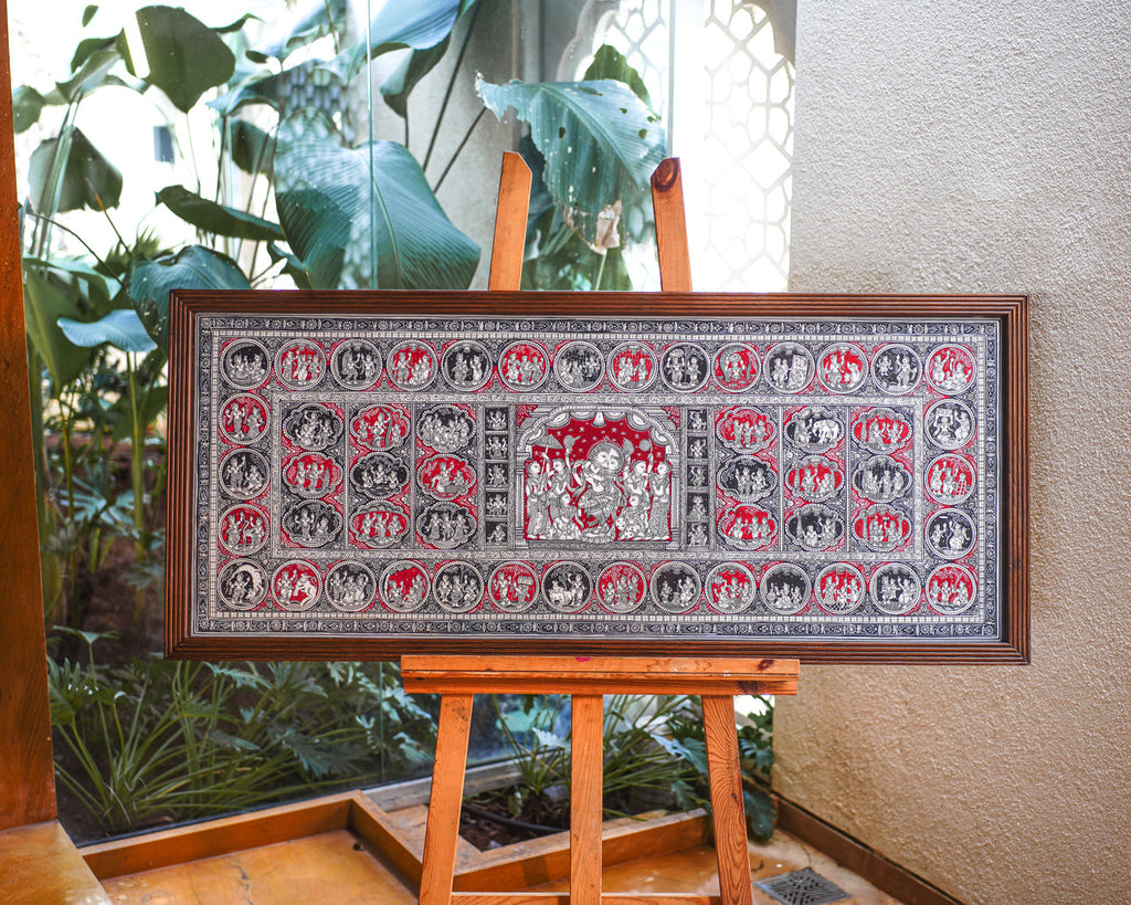 Anaya Fabric Art in Wood