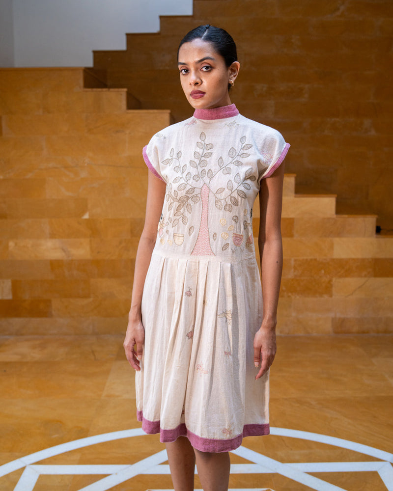 Goraiya High Neck Dress