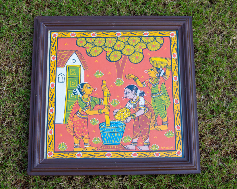 Mahila Fabric Art in Wood