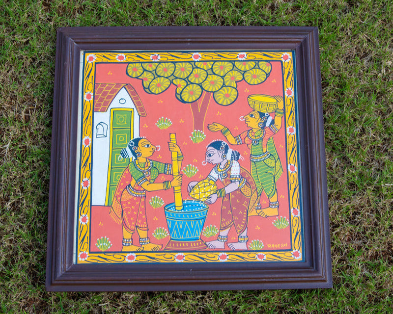 Mahila Fabric Art in Wood