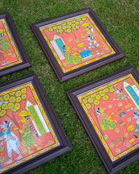 Naari Fabric Art in Wood