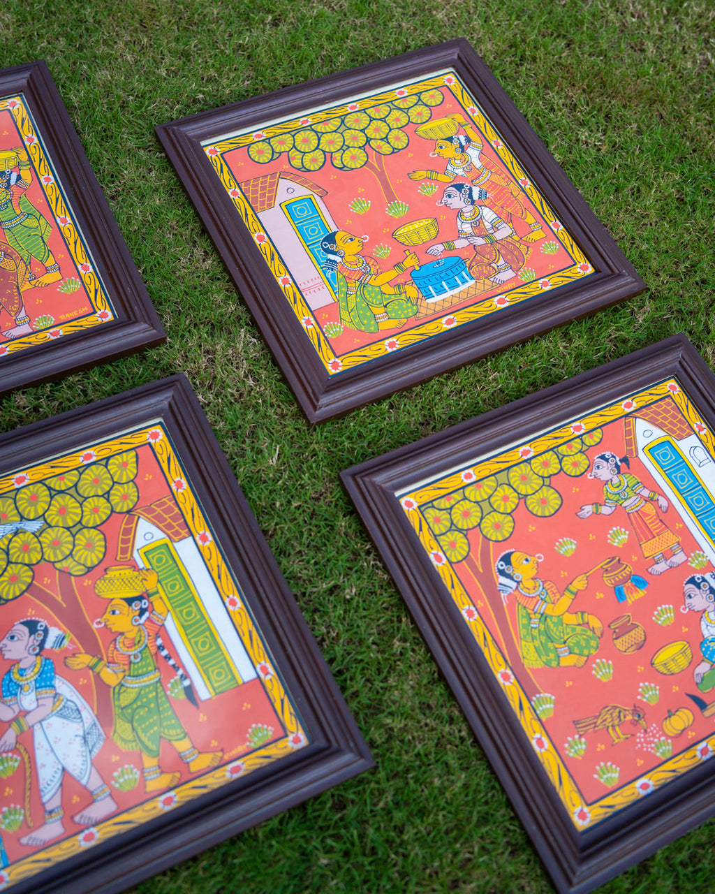 Vanitha Fabric Art in Wood